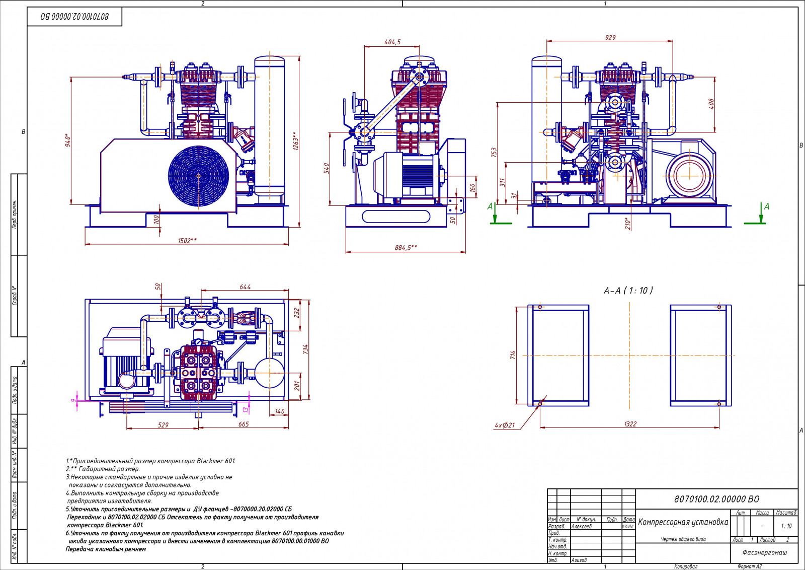 Компрессорный агрегат Blackmer LB-601