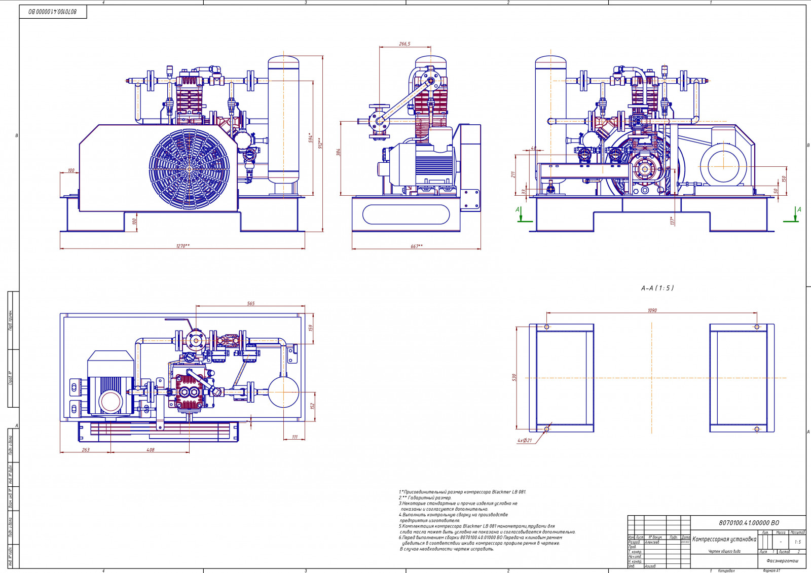 Компрессорный агрегат Blackmer LB-081